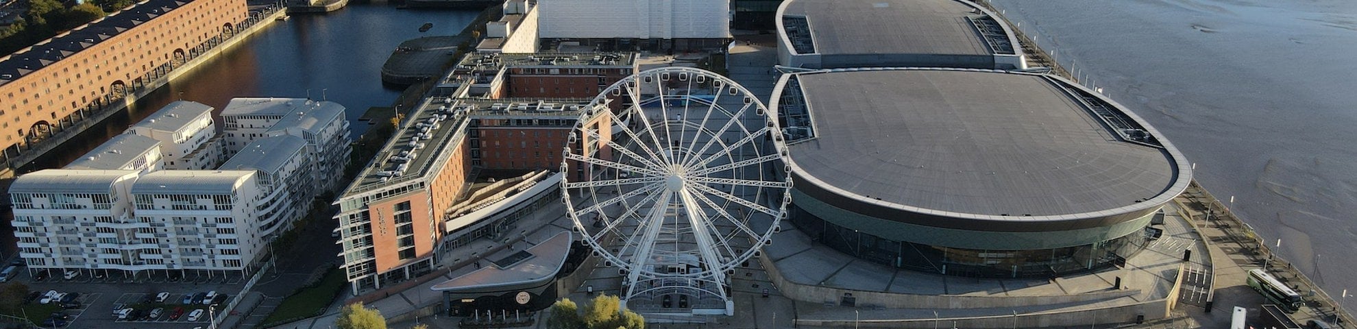 Birds eye view of the the wheel at daytime.