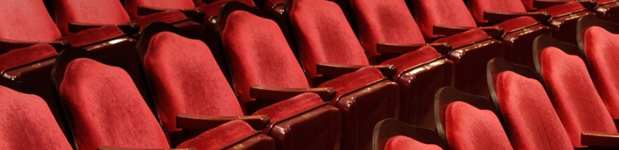 Several red theatre seats.