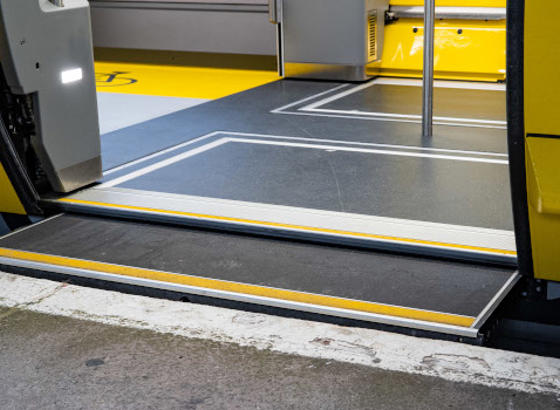 The sliding step on to a 777 train. 