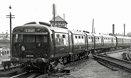 A train in Southport in 1939. 